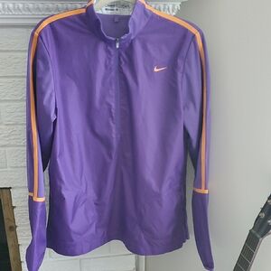 🌂Nike Golf Women's Purple Running Active Sports Half Zipper Running Jacket Z XL